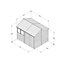 Forest Garden Timberdale 10x8 ft Reverse apex Wooden 2 door Shed with floor (Base included) - Assembly service included