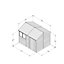 Forest Garden Timberdale 10x8 ft Reverse apex Wooden Shed with floor - Assembly service included