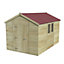 Forest Garden Timberdale 12x8 ft Apex Wooden Shed with floor (Base included) - Assembly service included