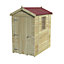 Forest Garden Timberdale 6x4 ft Apex Wooden Shed with floor (Base included) - Assembly service included