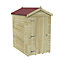 Forest Garden Timberdale 6x4 ft Apex Wooden Shed with floor (Base included) - Assembly service included