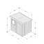 Forest Garden Timberdale 7x5 ft Pent Tongue & groove Wooden Shed with floor (Base included) - Assembly service included