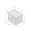 Forest Garden Timberdale 8x6 ft Pent Tongue & groove Wooden Shed with floor (Base included) - Assembly service included