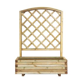 Forest Garden Toulouse Wooden Rectangular Planter (H)135cm (W)100cm