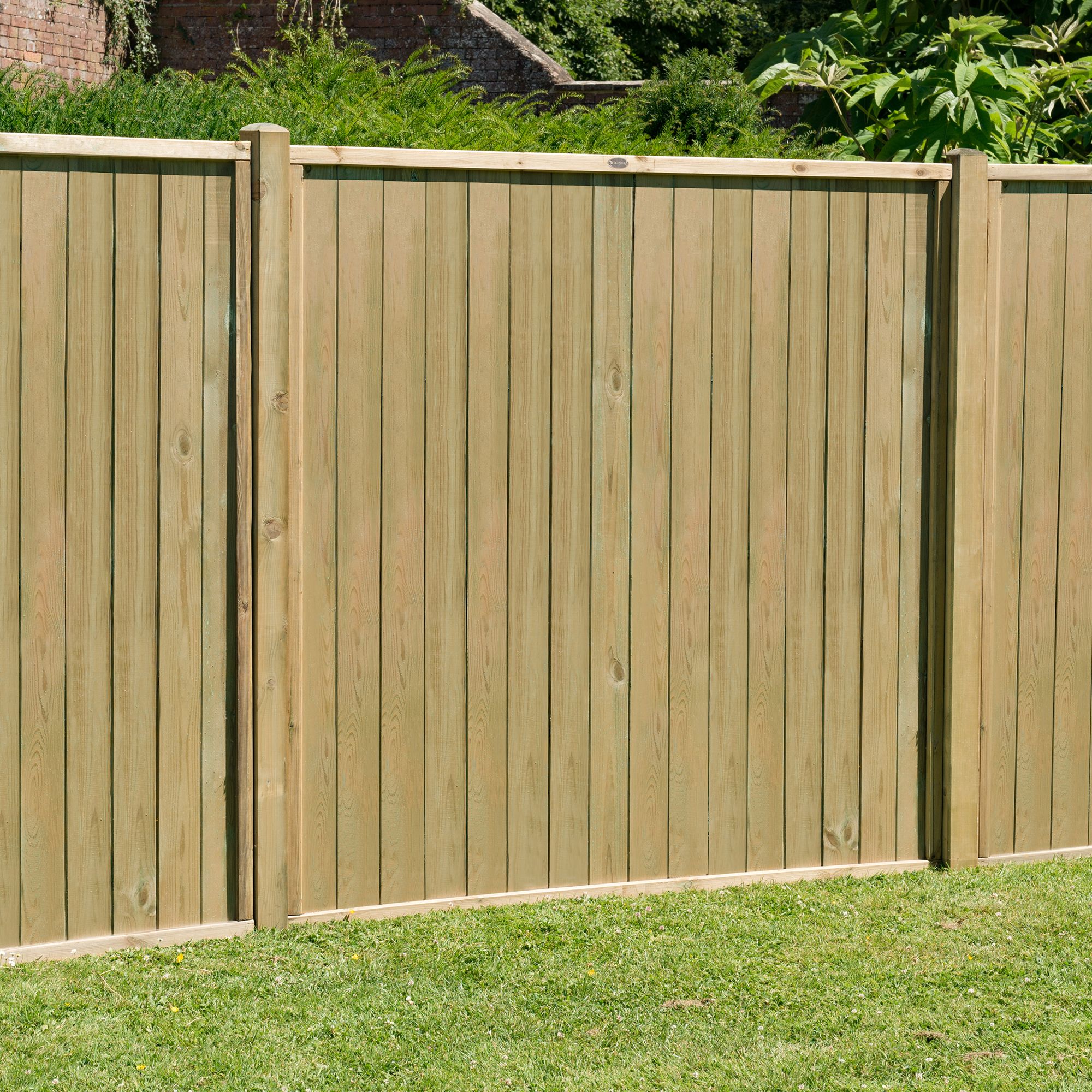 Forest Garden Traditional 6ft Fence panel (W)1.52m (H)1.83m, Pack of 4