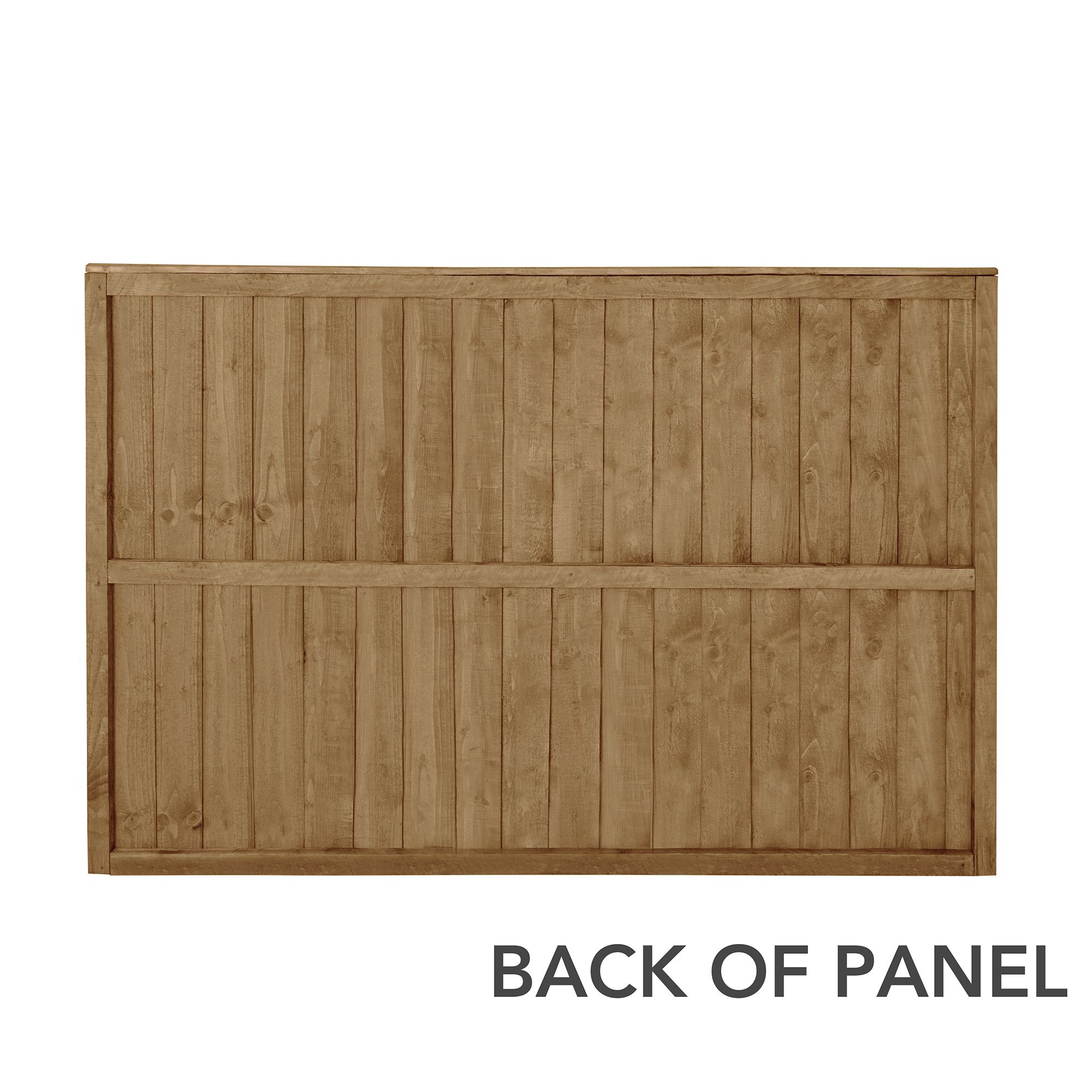 Forest Garden Traditional Feather edge Dip treated 6ft Brown Fence panel (W)1.23m (H)1.83m, Pack of 5