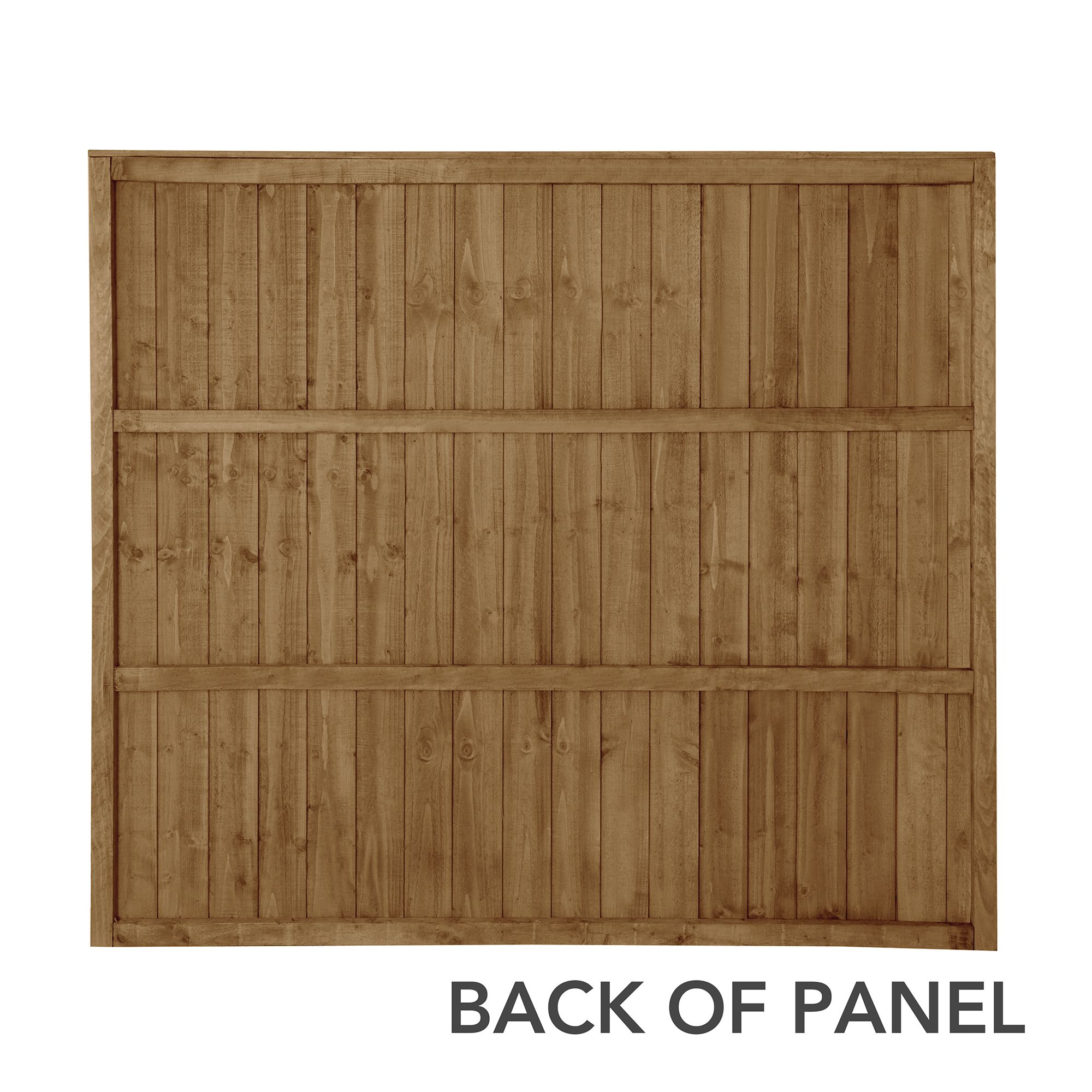 Forest Garden Traditional Feather edge Dip treated 6ft Brown Fence panel (W)1.54m (H)1.83m, Pack of 20