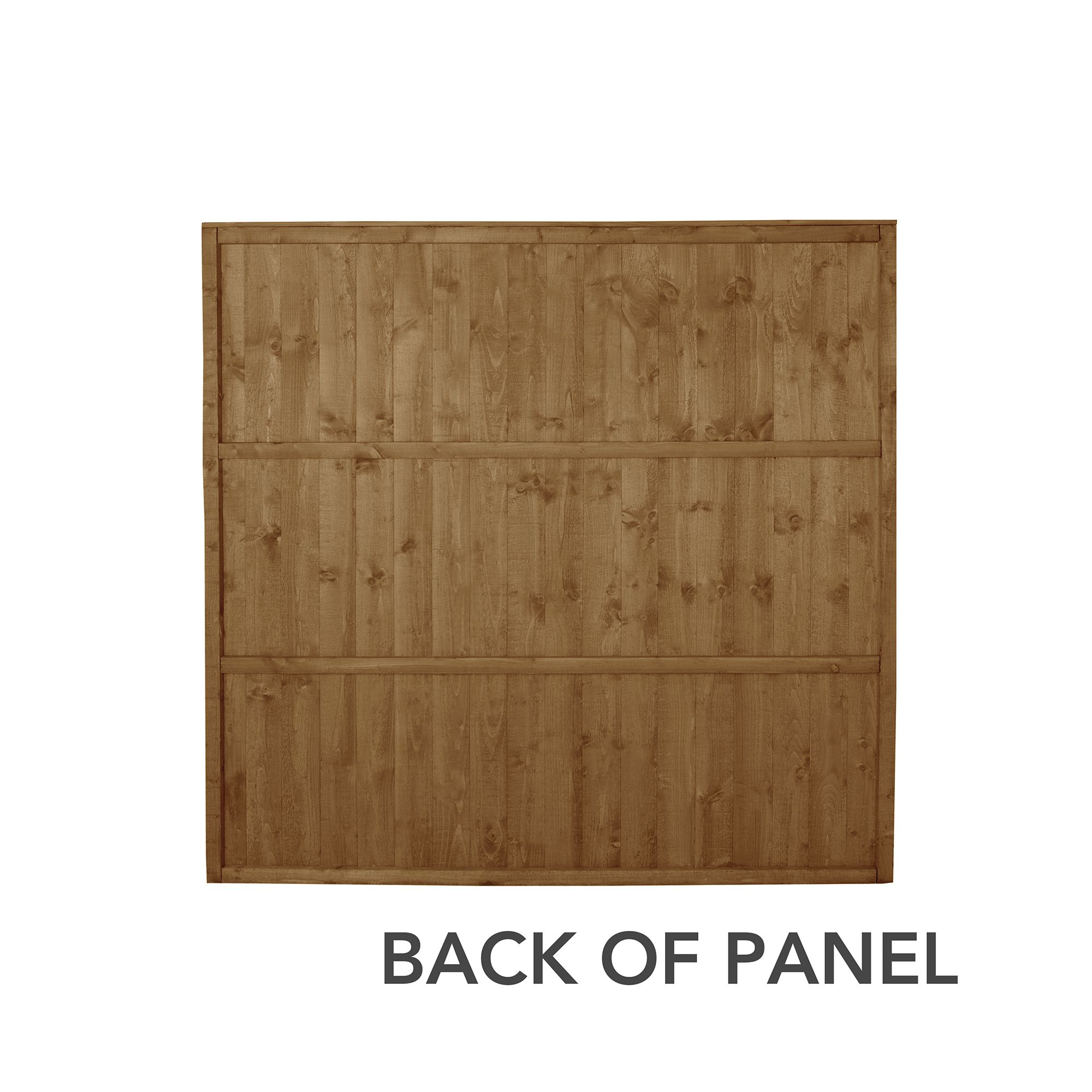 Forest Garden Traditional Feather edge Dip treated 6ft Brown Fence panel (W)1.85m (H)1.83m, Pack of 20