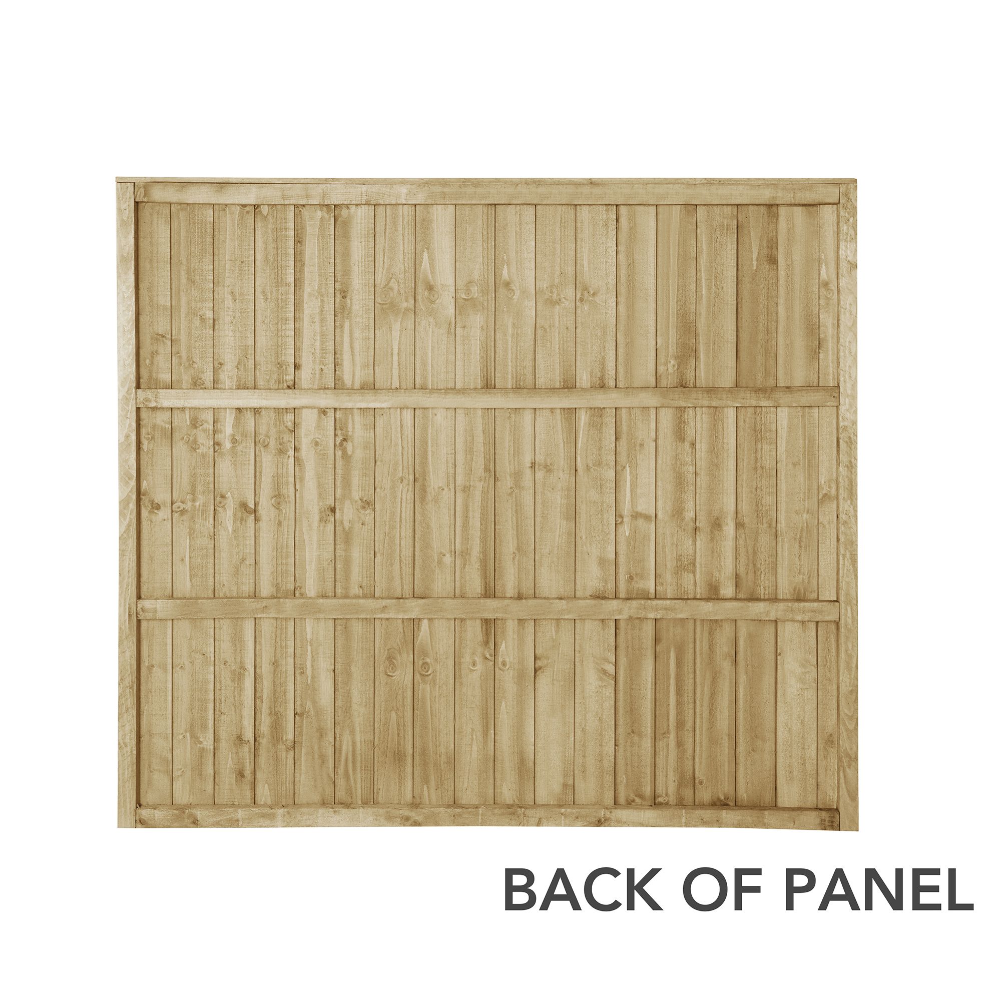 Forest Garden Traditional Feather edge Pressure treated 6ft Brown Fence panel (W)1.54m (H)1.83m, Pack of 20