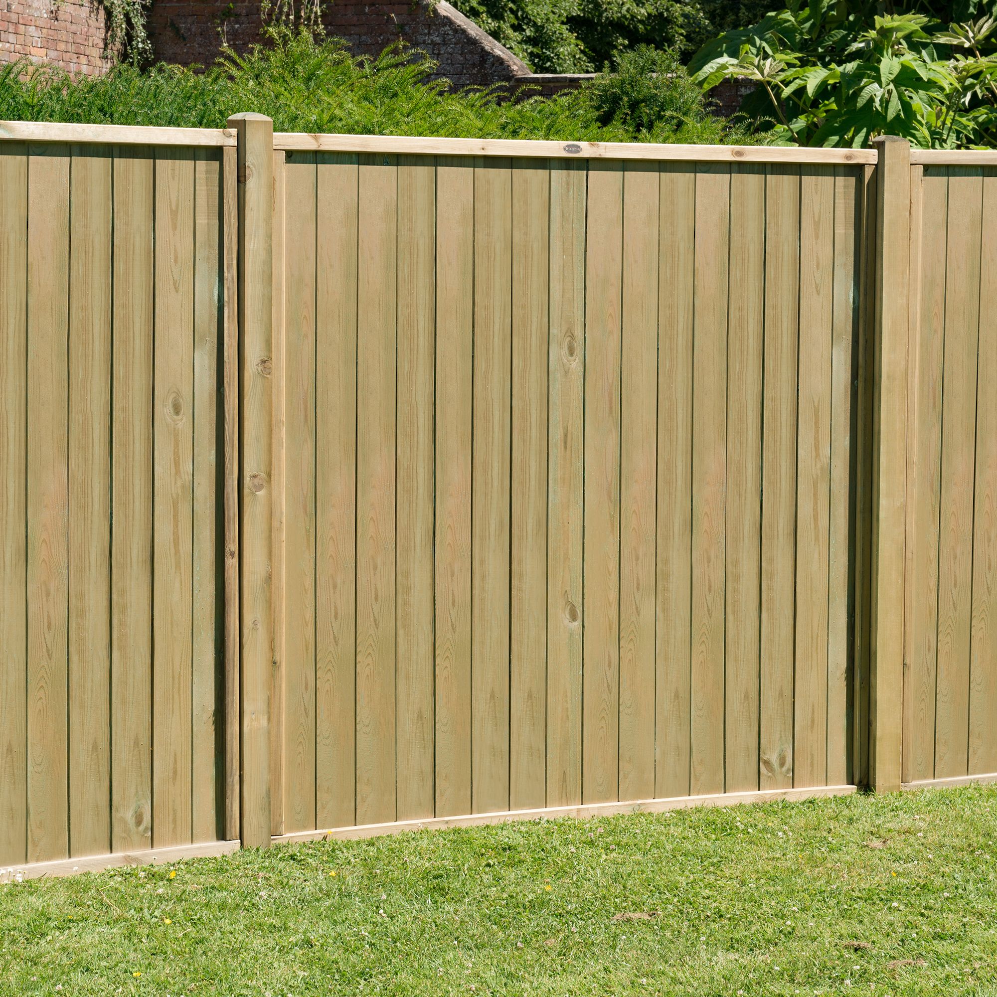 Forest Garden Traditional Tongue & groove 6ft Fence panel (W)1.83m (H)1.83m, Pack of 5