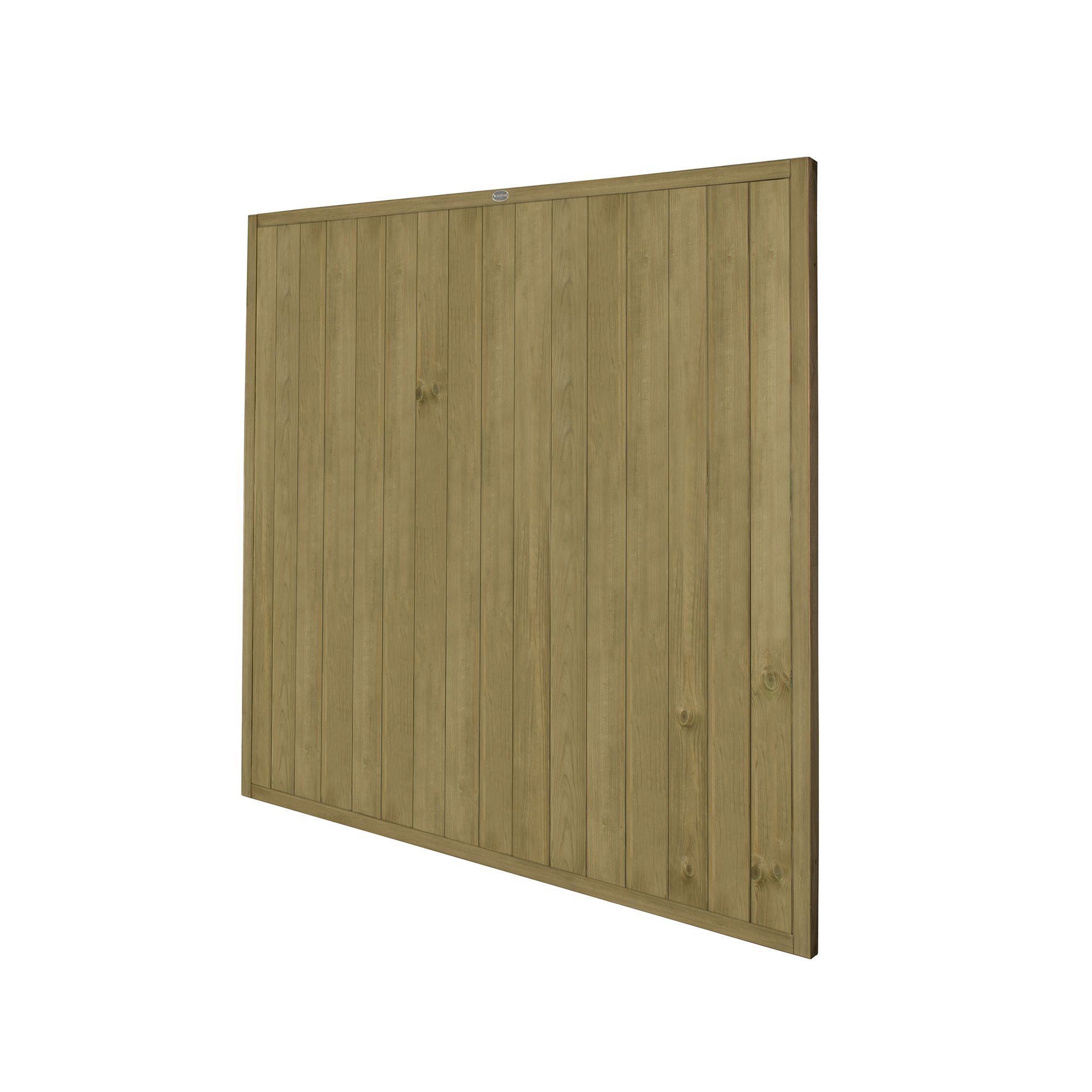 Forest Garden Traditional Tongue & groove 6ft Wooden Fence panel (W)1.83m (H)1.83m, Pack of 4