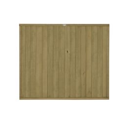 Forest Garden Traditional Tongue & groove Fence panel (W)1.52m (H)1.83m, Pack of 5