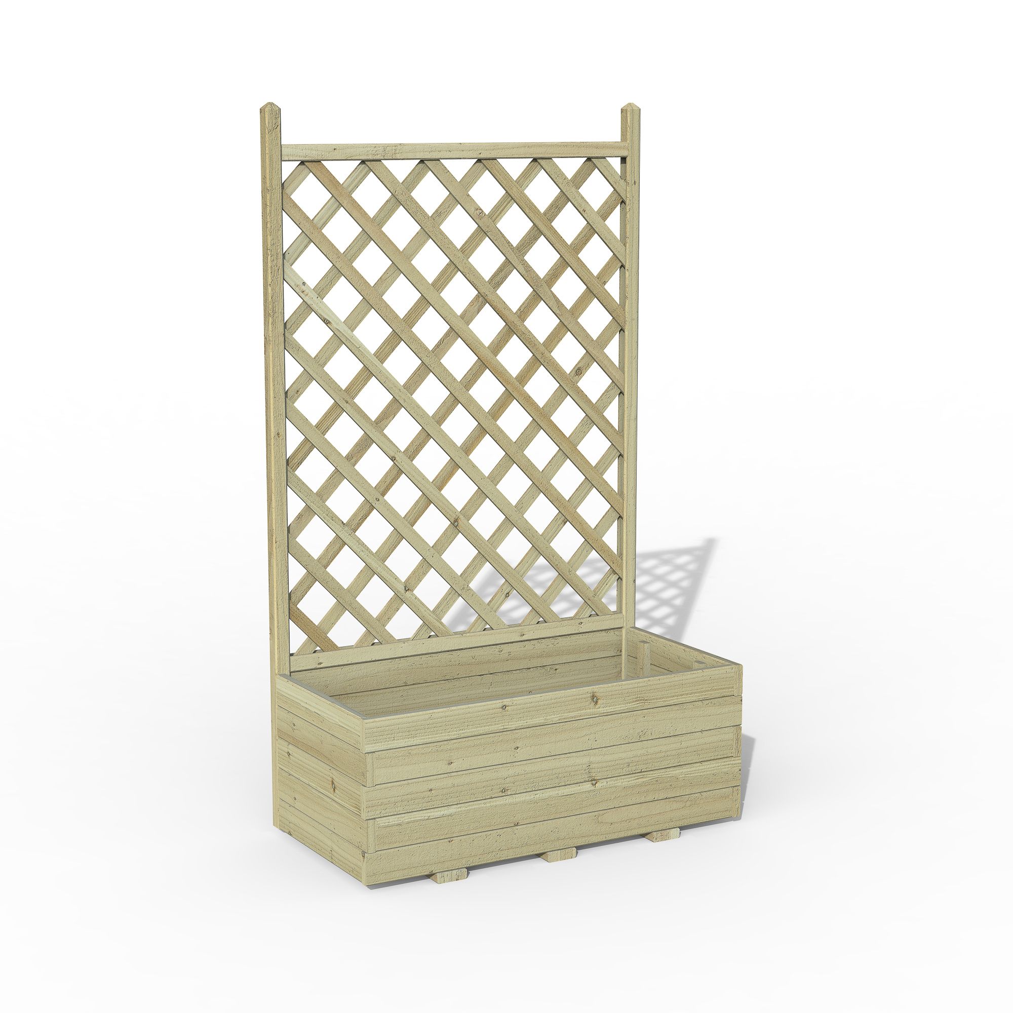 Forest Garden Trellis Natural Timber Rectangular Planter (H) 137cm x (W) 80cm (H)137cm (W)80cm