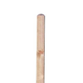 Forest Garden Ultima Unslotted Square Wooden Fence post (H)1.5m (W)70mm, Pack of 10