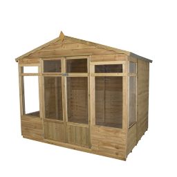 Forest Oakley 8x6 Apex Overlap Summer house with Double door