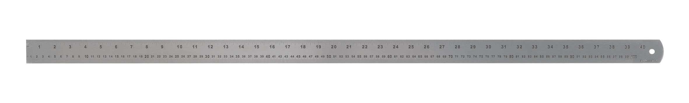 Forge Steel Stainless steel Ruler, (L)1m