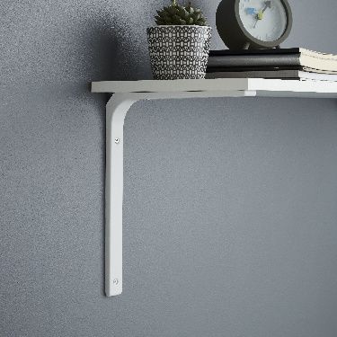 Form Alchimy White Steel Shelving bracket (H)300mm (D)350mm