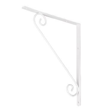 Form Antik White Antique effect Steel Shelving bracket (H)300mm (D)250mm