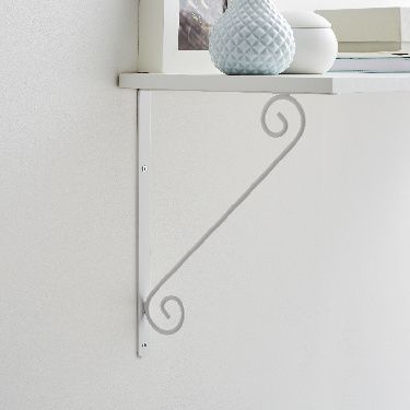 Form Antik White Antique effect Steel Shelving bracket (H)300mm (D)250mm