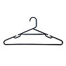 Form Black Clothes hangers, Pack of 10