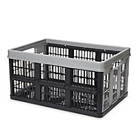 Form Black & grey Foldable 45L Euro box