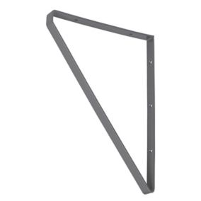 Form Clever Grey Painted Steel Shelving bracket (H)280mm (D)200mm