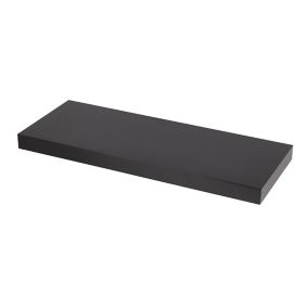Form Cusko Gloss black Floating shelf (L)600mm (D)235mm