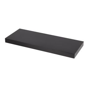 Form Cusko Gloss black Floating shelf (L)800mm (D)235mm