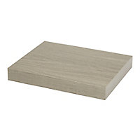 Form Cusko Grey oak effect Floating shelf (L)300mm (D)235mm