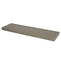 Form Cusko Grey oak effect Floating shelf (L)800mm (D)235mm