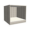 Form Darwin Grey oak effect Bedside cabinet (H)546mm (W)500mm (D)566mm