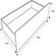 Form Darwin Modular Gloss anthracite External Drawer (H)237mm (W)1000mm (D)566mm, Pack of 2