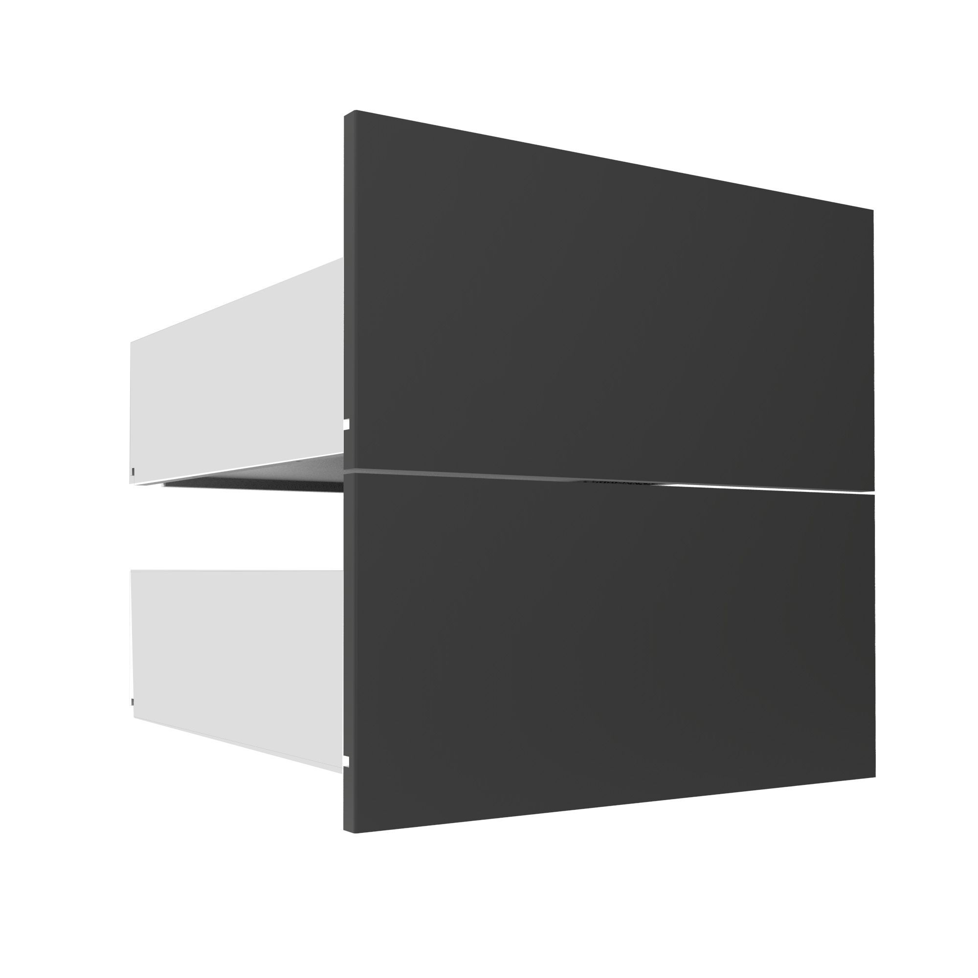 Form Darwin Modular Gloss anthracite External Drawer (H)237mm (W)500mm (D)566mm, Pack of 2