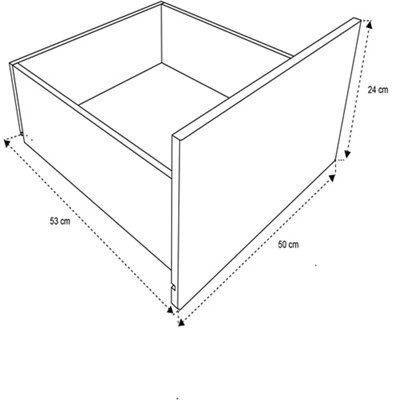 Form Darwin Modular Gloss cream External Drawer (H)237mm (W)500mm (D)566mm, Pack of 2