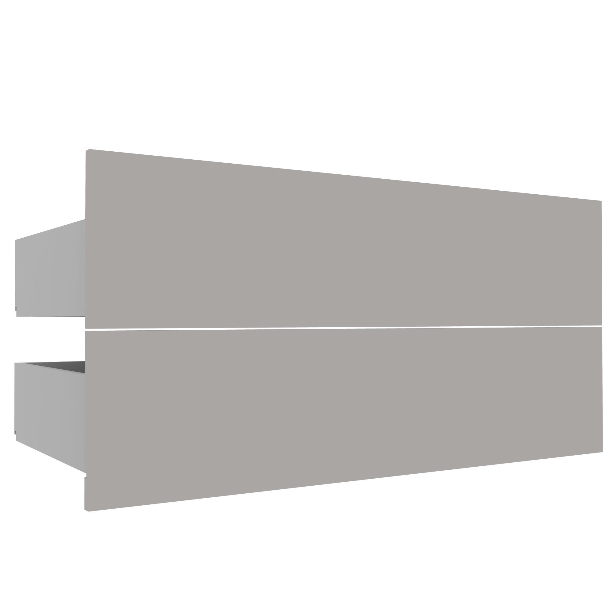 Form Darwin Modular Grey External Drawer (H)237mm (W)1000mm (D)566mm, Pack of 2