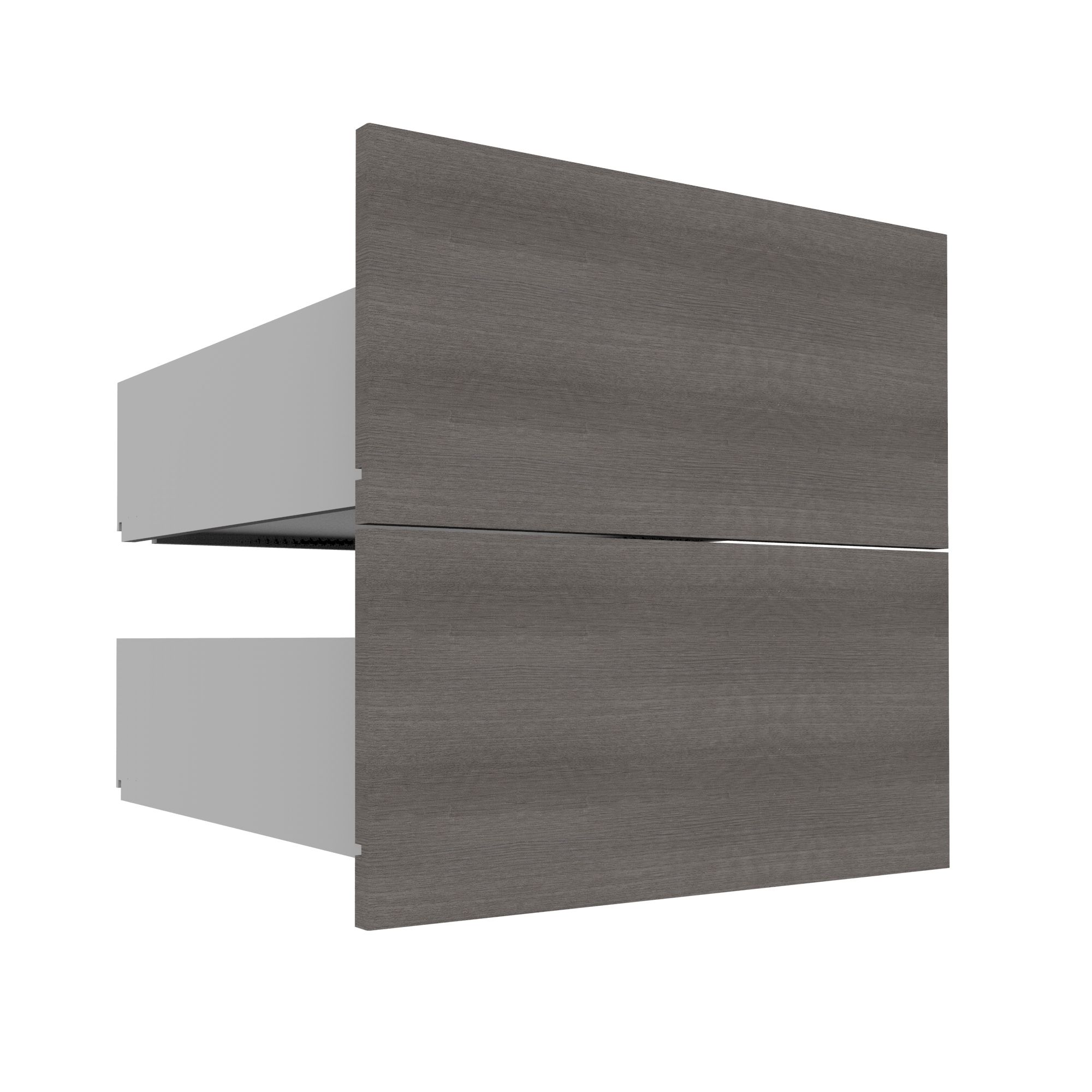Form Darwin Modular Grey oak effect External Drawer (H)237mm (W)500mm (D)566mm, Pack of 2