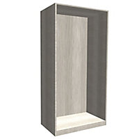 Form Darwin Modular Grey oak effect Tall Wardrobe cabinet (H)2356mm (W)1000mm (D)566mm