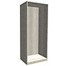 Form Darwin Modular Grey oak effect Tall Wardrobe cabinet (H)2356mm (W)750mm (D)566mm