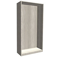 Form Darwin Modular Grey oak effect Wardrobe cabinet (H)2004mm (W)1000mm (D)374mm