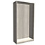 Form Darwin Modular Grey oak effect Wardrobe cabinet (H)2004mm (W)1000mm (D)374mm