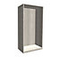 Form Darwin Modular Grey oak effect Wardrobe cabinet (H)2004mm (W)1000mm (D)566mm