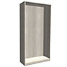 Form Darwin Modular Grey oak effect Wardrobe cabinet (H)2356mm (W)1000mm (D)374mm