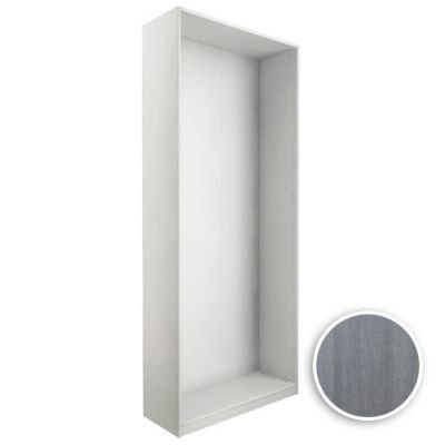 Form Darwin Modular Matt grey oak effect oak effect Narrow cabinet (H)2356mm (W)500mm (D)566mm