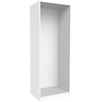 Form Darwin Modular Matt white Tall Wardrobe cabinet (H)2356mm (W)750mm (D)566mm