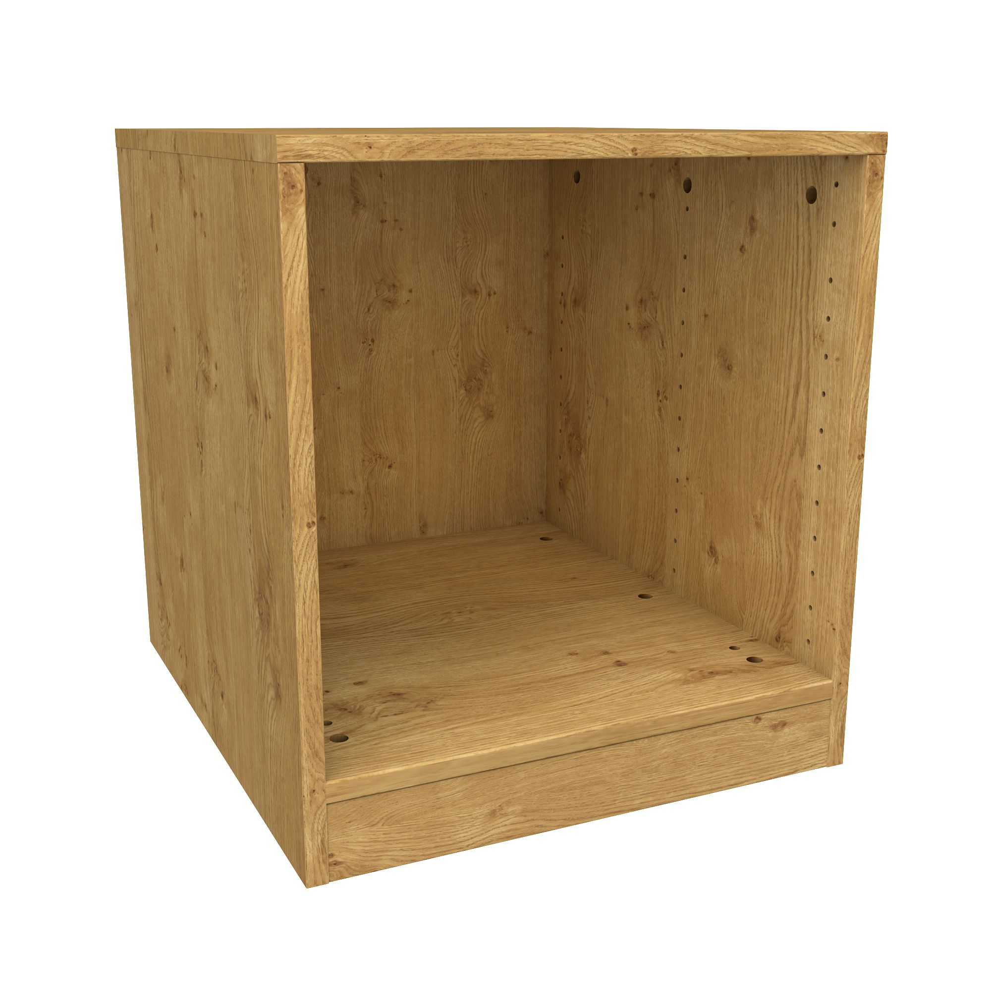 Form Darwin Modular Oak effect Bedside cabinet (H)546mm (W)500mm (D)566mm