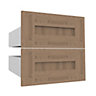 Form Darwin Modular Oak effect External Drawer (H)237mm (W)500mm (D)566mm, Pack of 2