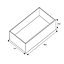 Form Darwin Modular Oak effect Internal Drawer (H)158mm (W)1000mm (D)566mm