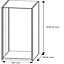 Form Darwin Modular Oak effect Tall Wardrobe cabinet (H)2356mm (W)500mm (D)566mm