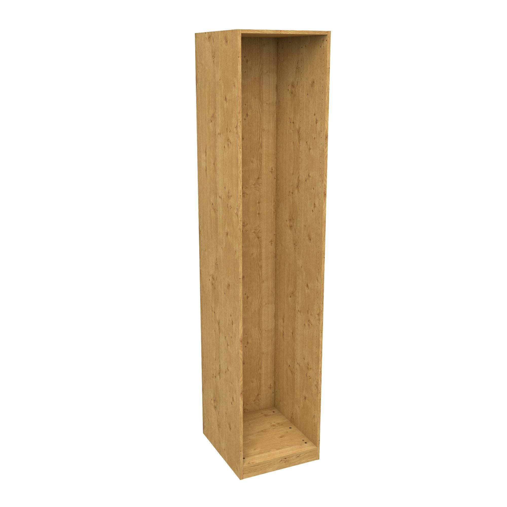 Form Darwin Modular Oak effect Tall Wardrobe (H)2356mm (W)500mm