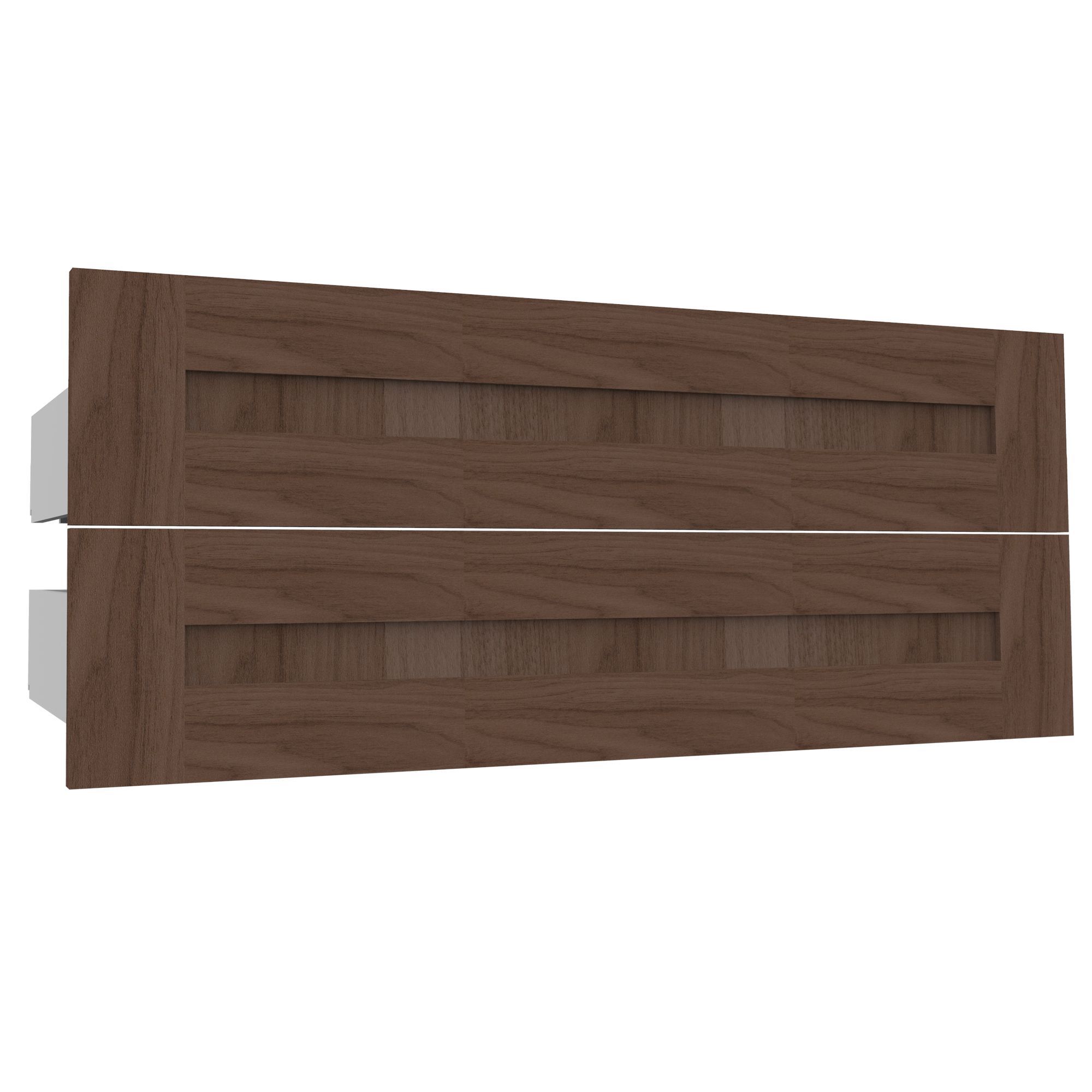 Form Darwin Modular Walnut effect External Drawer (H)237mm (W)1000mm (D)566mm, Pack of 2